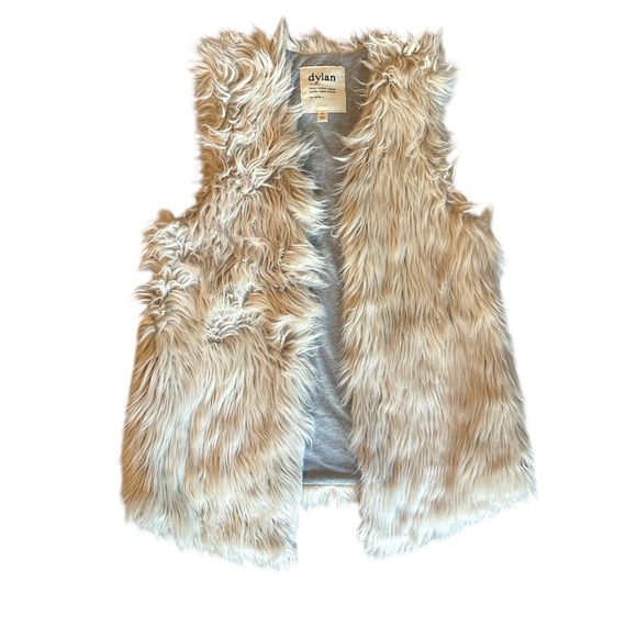 dylan Jackets & Blazers - Dylan Shaggy Faux Fur Vest in Cream Women’s M